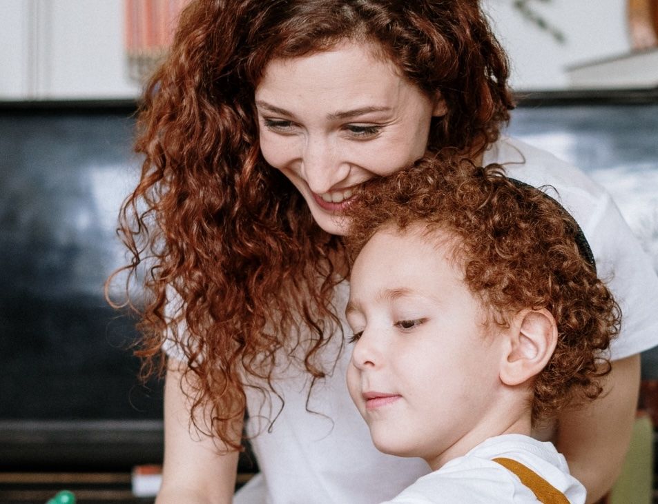 A person experiencing the positive outcomes of therapy